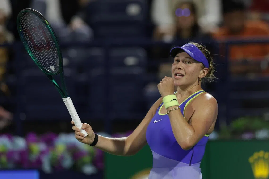 Amanda Anisimova ends Mirra Andreeva Dubai defence in teary quarter-final