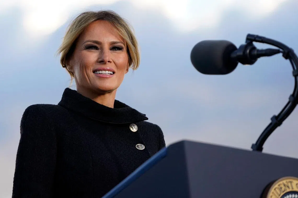 Mrs Trump's book, titled Melania, is due to be published on Oct 8.