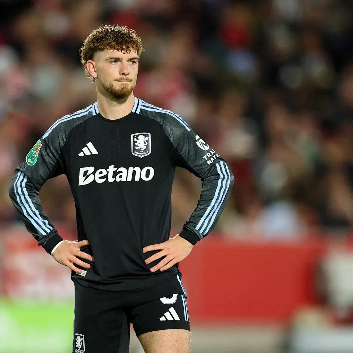 Soccer Football - Carabao Cup - Third Round - Brentford v Aston Villa - GTech Community Stadium, London, Britain - September 16, 2025 Aston Villa's Harvey Elliott reacts Action Images via Reuters/Andrew Boyers