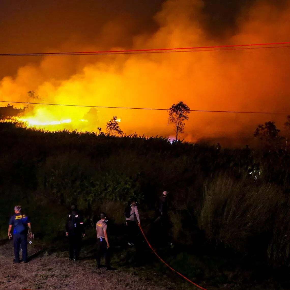 The number of fire hotspots in Indonesia spiked to nearly 10,000 in August, 10 times more than in the last two years.