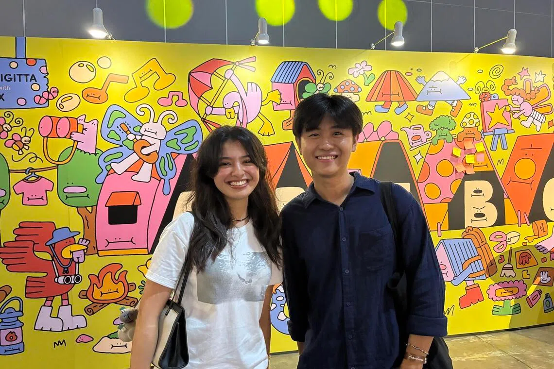 South Korean lifestyle brand Wiggle Wiggle caught the attention of National University of Singapore students Yasmine Fali and Ong You Jun. 