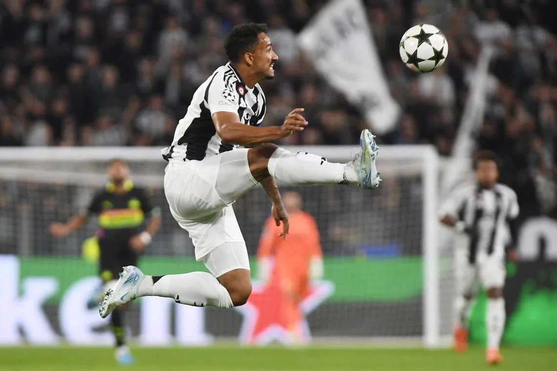 FILE PHOTO: Soccer Football - Champions League - Juventus v PSV Eindhoven - Allianz Stadium, Turin, Italy - September 17, 2024 Juventus' Danilo in action REUTERS/Massimo Pinca/File Photo
