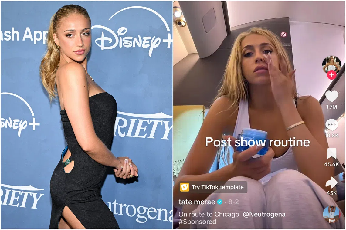In the TikTok video, a make-up wipe grazes McRae’s skin, seemingly leaving her face as made up as when she began, and a moisturizing cream is applied with an ultra light touch.