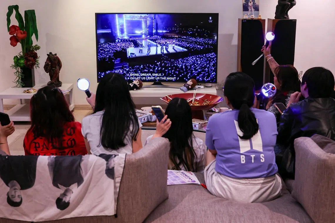 The BTS The Comeback Live: Arirang concert was live-streamed on Netflix on March 21 at 7pm.