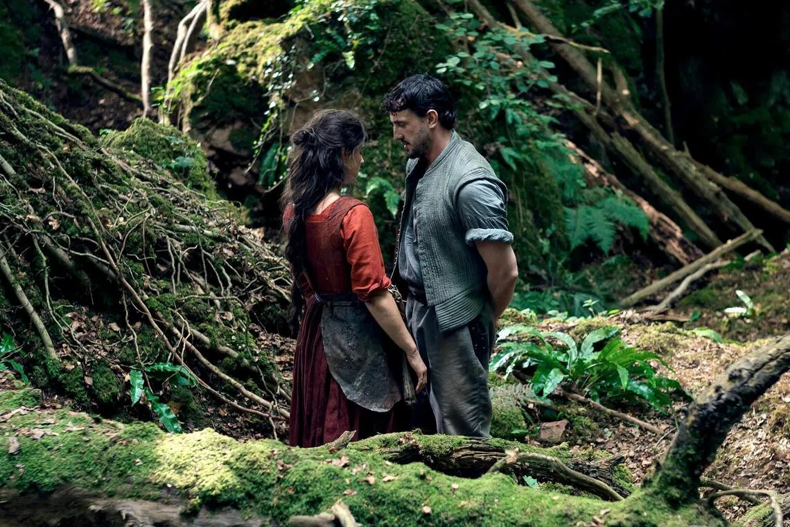 From left: Jessie Buckley stars as Agnes and Paul Mescal as William Shakespeare in director Chloe Zhao's Hamnet, screening at the Singapore International Film Festival 2025..