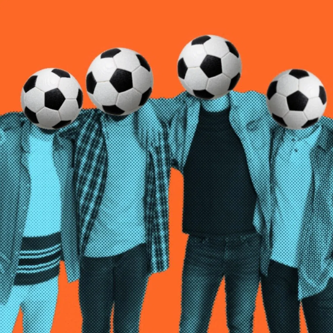 Football is about teamwork. Like a family, the team defends and advances together to secure the winning goal.