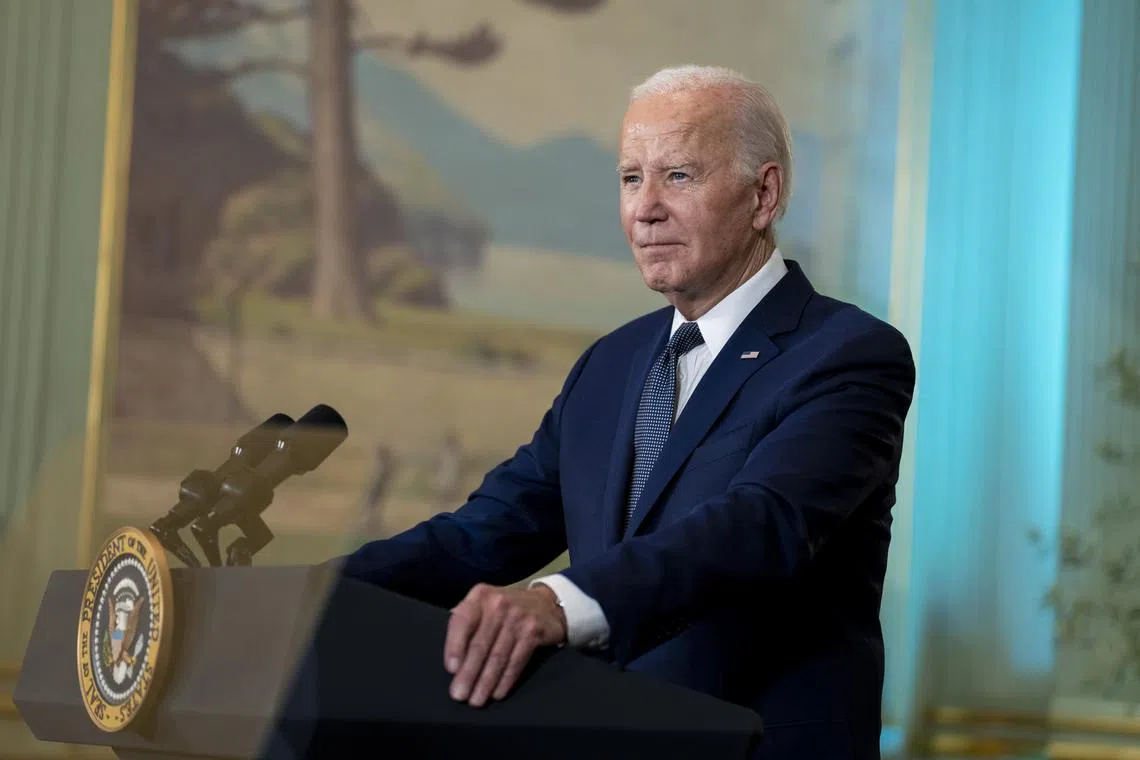 Mr Joe Biden also said the United States is prepared to issue visa bans against “extremists” attacking civilians in the West Bank.