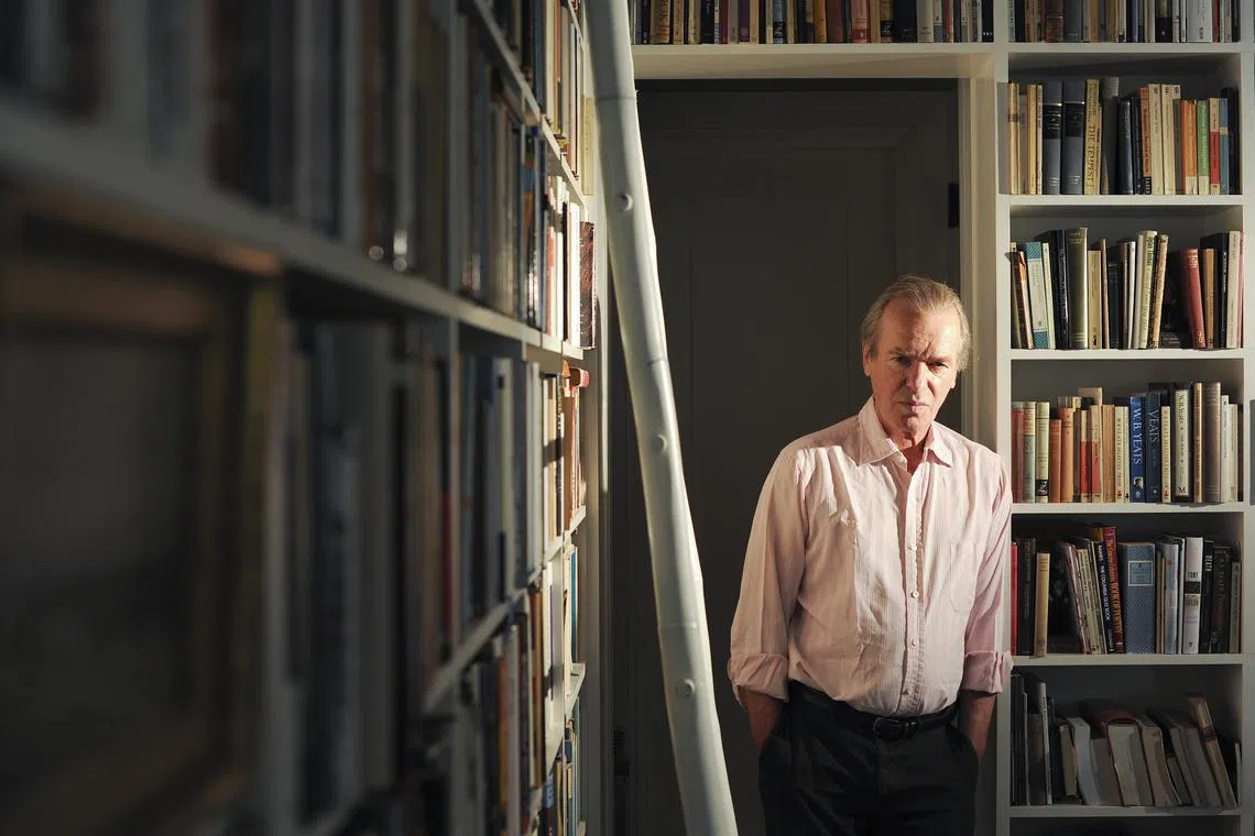 British author Martin Amis at home in Brooklyn on May 17, 2012. 