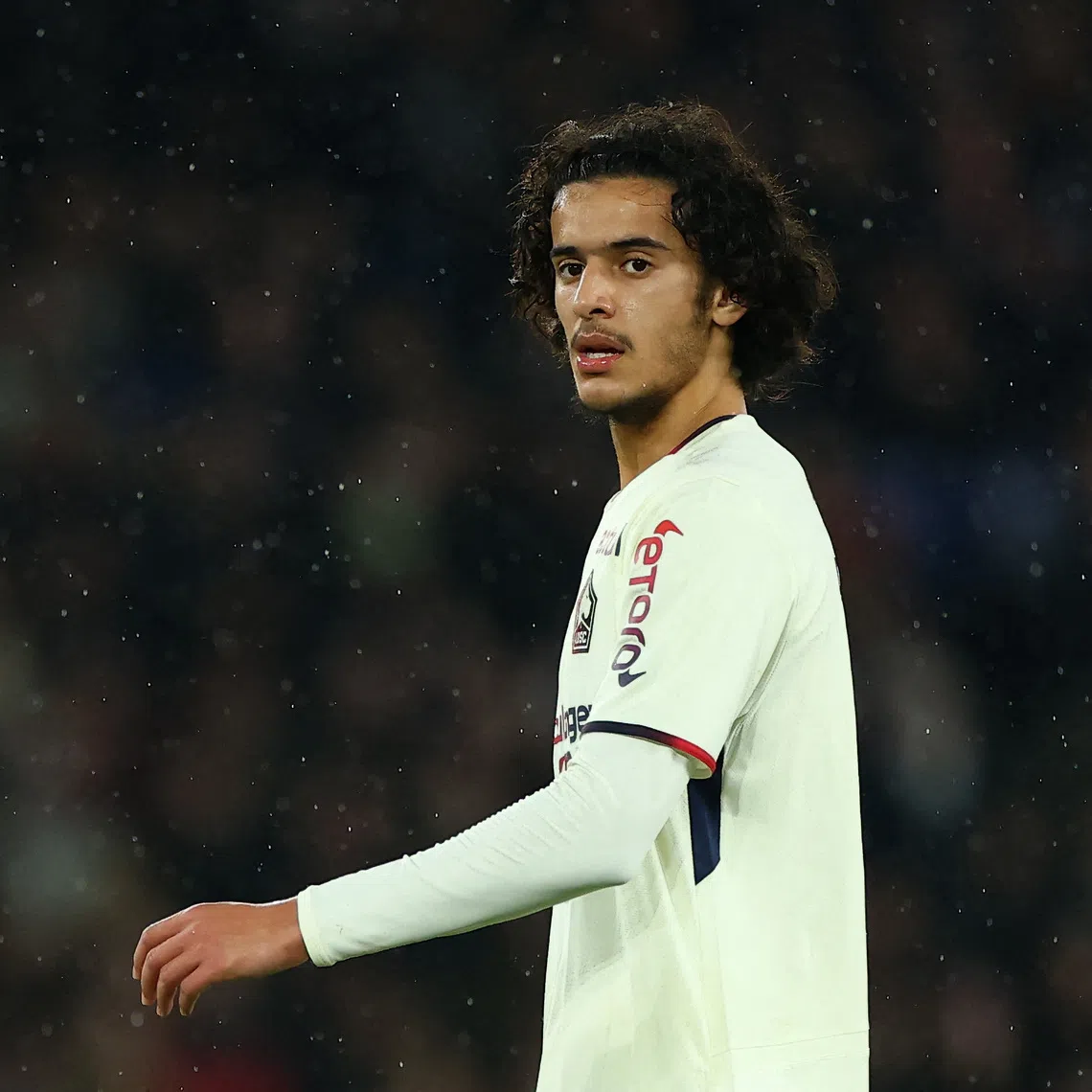 Soccer Football - Ligue 1 - Paris St Germain v Lille - Parc des Princes, Paris, France - January 16, 2026 Lille's Ayyoub Bouaddi reacts REUTERS/Gonzalo Fuentes