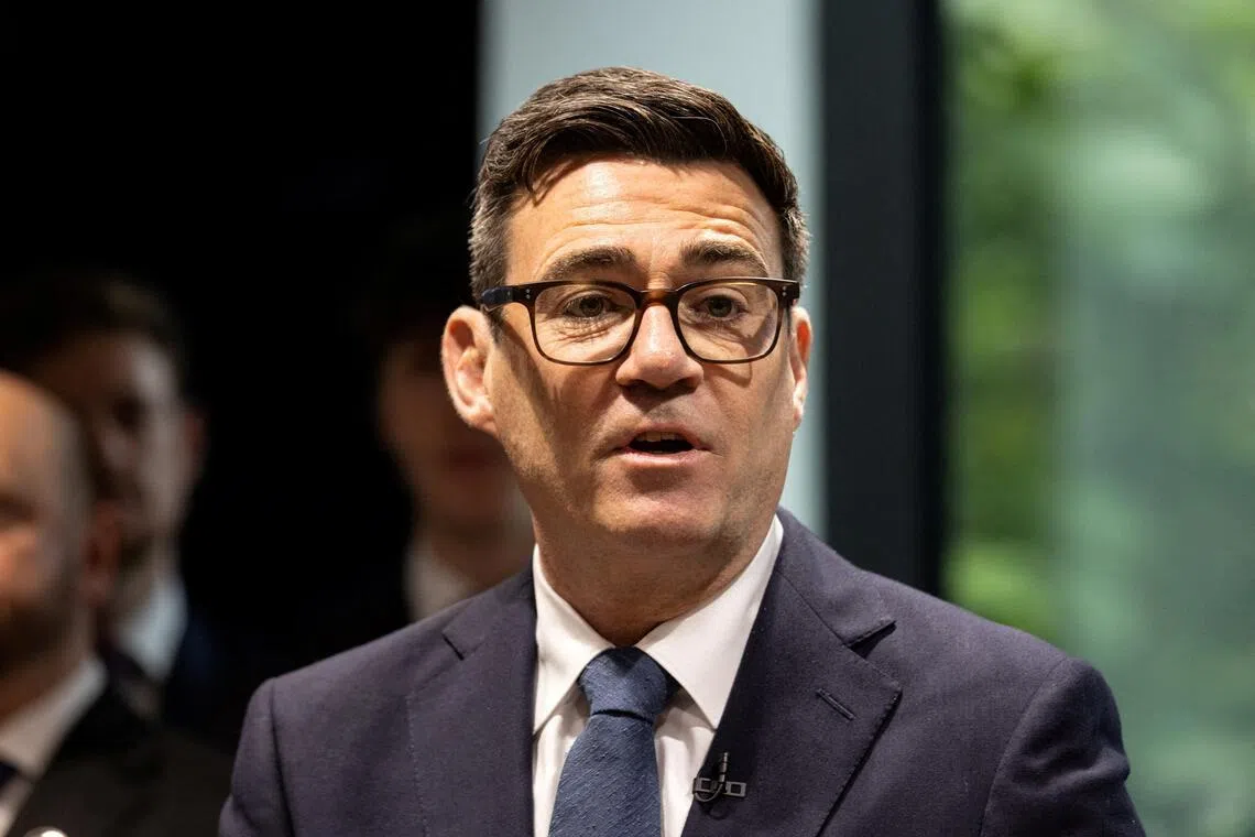 Britain’s Prime Minister Andy Burnham vacated the post of mayor of Greater Manchester in June to return to the House of Commons