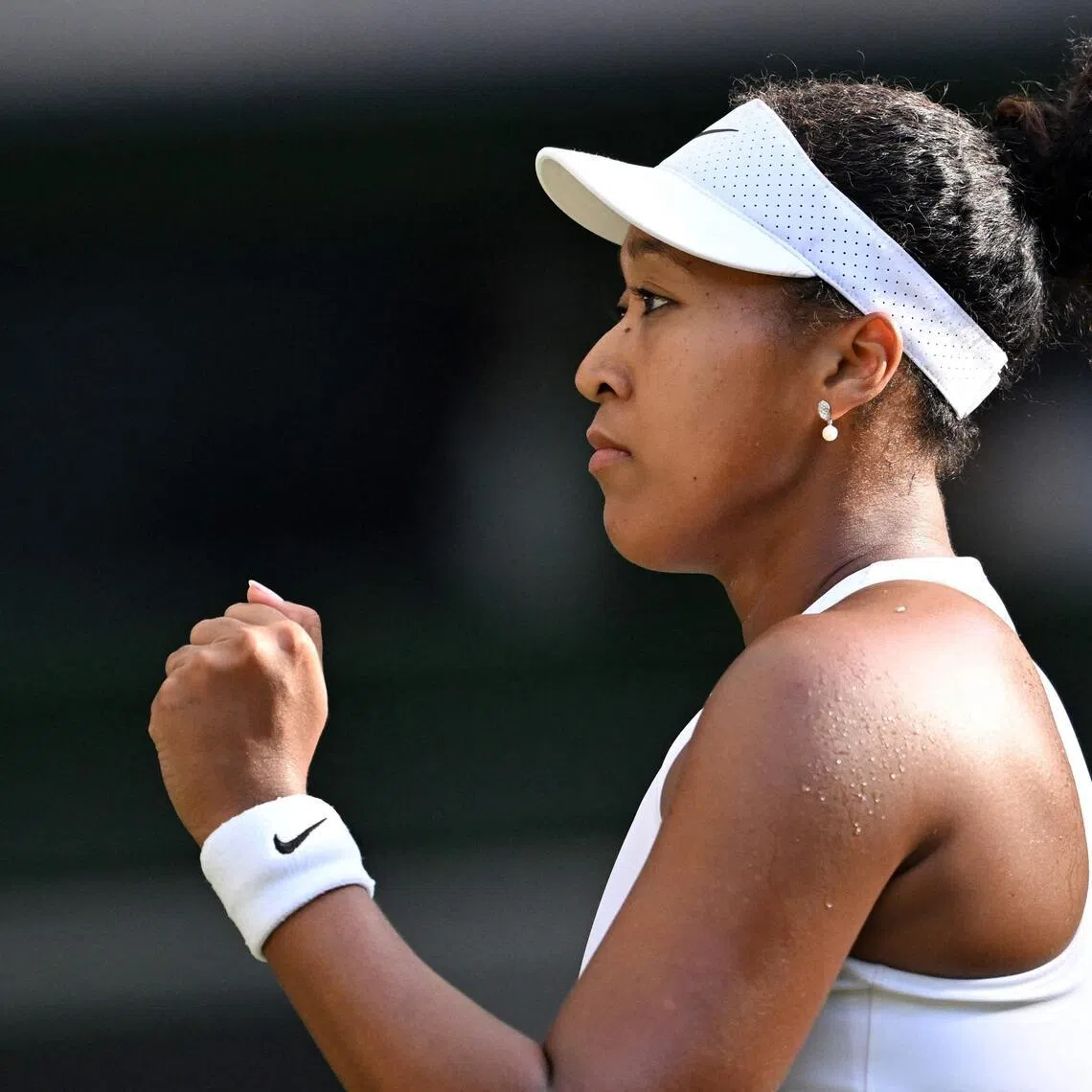 Japan’s Naomi Osaka celebrating her win over Belarus’ Aryna Sabalenka during their last-16 match on July 5, 2026.