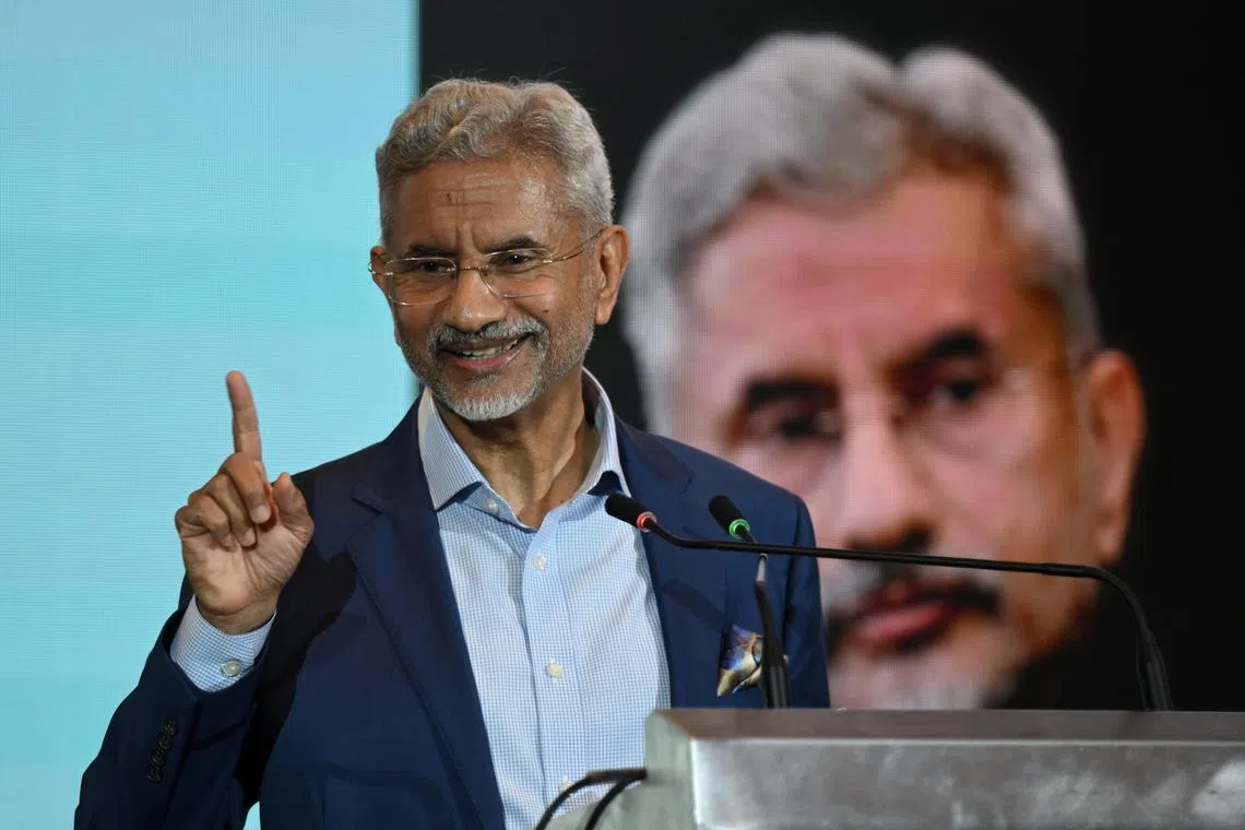 ST20240323_202426339521/ceindia/Shintaro Tay/
ISAS Distinguished Lecture by Dr Subrahmanyam Jaishankar at Pan Pacific Singapore on March 23, 2024. Dr Subrahmanyam Jaishankar, Minister of External Affairs, Government of India, gave a keynote address and took part in a discussion session chaired by Associate Professor Iqbal Singh Sevea, Director, Institute of South Asian Studies, National University of Singapore.