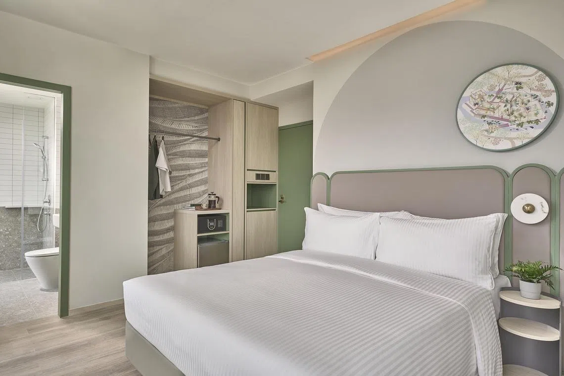 Room types at Citadines Science Park Singapore start from a 20 sq m studio to a 34 sq m one-bedroom apartment.