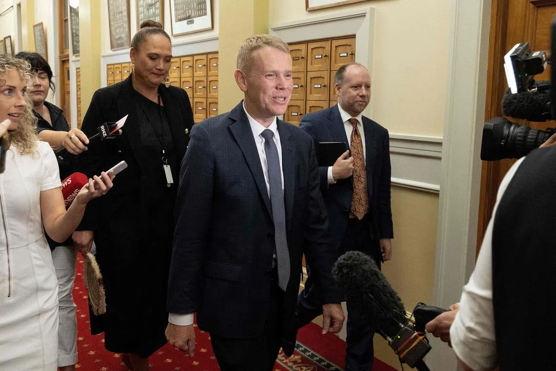 The ruling Labour Party’s caucus met on Sunday in Wellington to endorse Chris Hipkin's promotion to leader. 