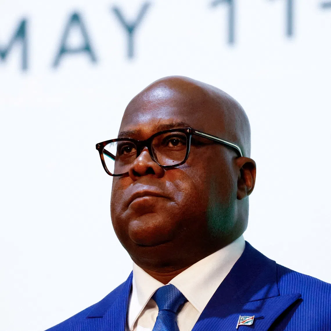 Democratic Republic of the Congo's President Felix Tshisekedi looks on during the closing of the \"Africa Forward\" Summit 2026 at the Kenyatta International Conference Centre (KICC), in Nairobi, Kenya, May 12, 2026. REUTERS/Thomas Mukoya