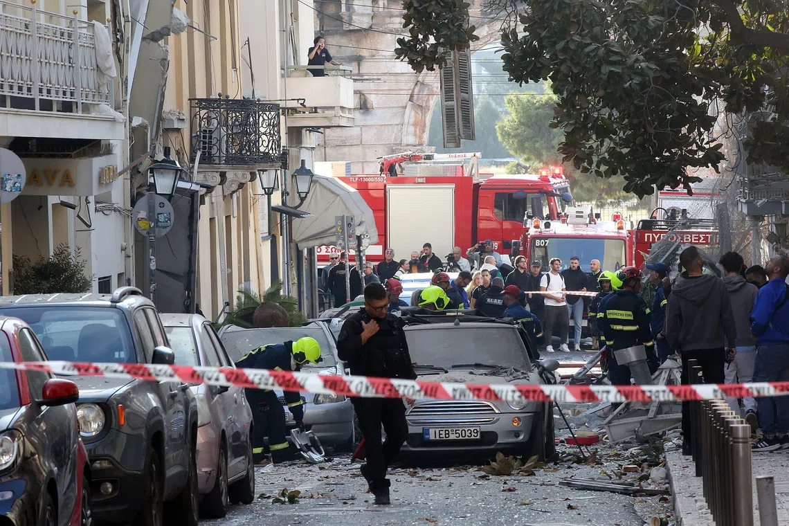 The blast occurred at a two-storey building in Plaka near some of Athens’ most popular sites, including the Acropolis and the Temple of Zeus.