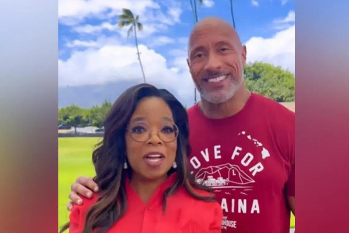 Oprah Winfrey and Dwayne Johnson said they created the People’s Fund of Maui under the guidance of community residents and leaders.