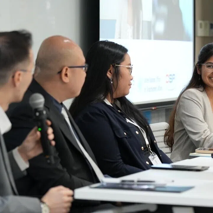 defence merit scholar keloth sonia seated far right with fellow participants during the 2025 united nations singapore cyber fellowship