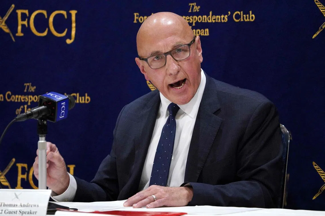 UN expert Thomas Andrews said there's been zero progress in Myanmar on implementing Asean's five-point peace plan.