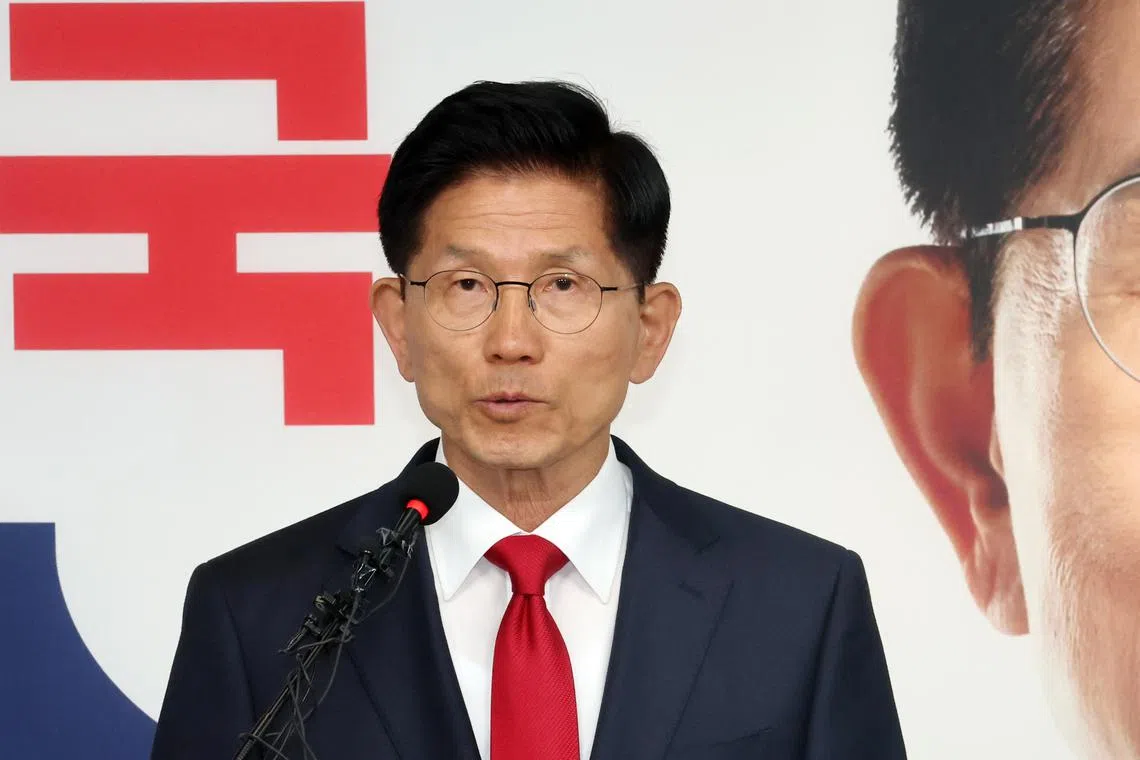 People Power Party's presidential candidate Kim Moon-soo won 41.15 per cent of the vote.