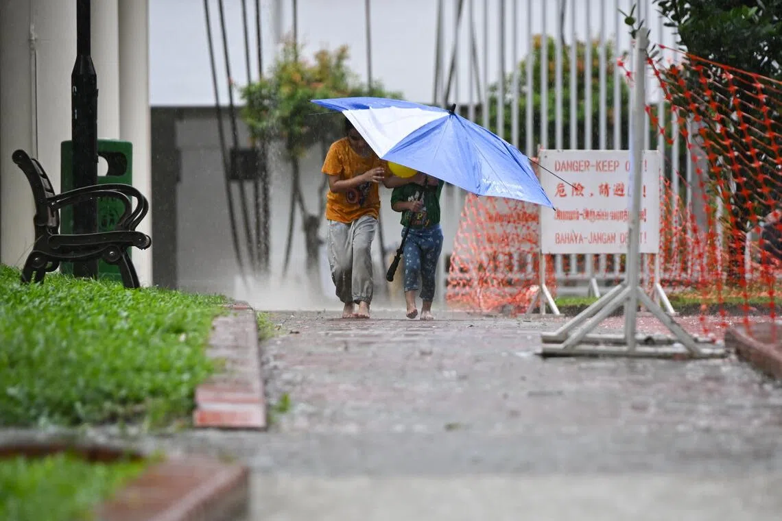 The Meteorological Service Singapore said on Dec 1 that the country can expect thunder and rain in the afternoon for the first two weeks of December.