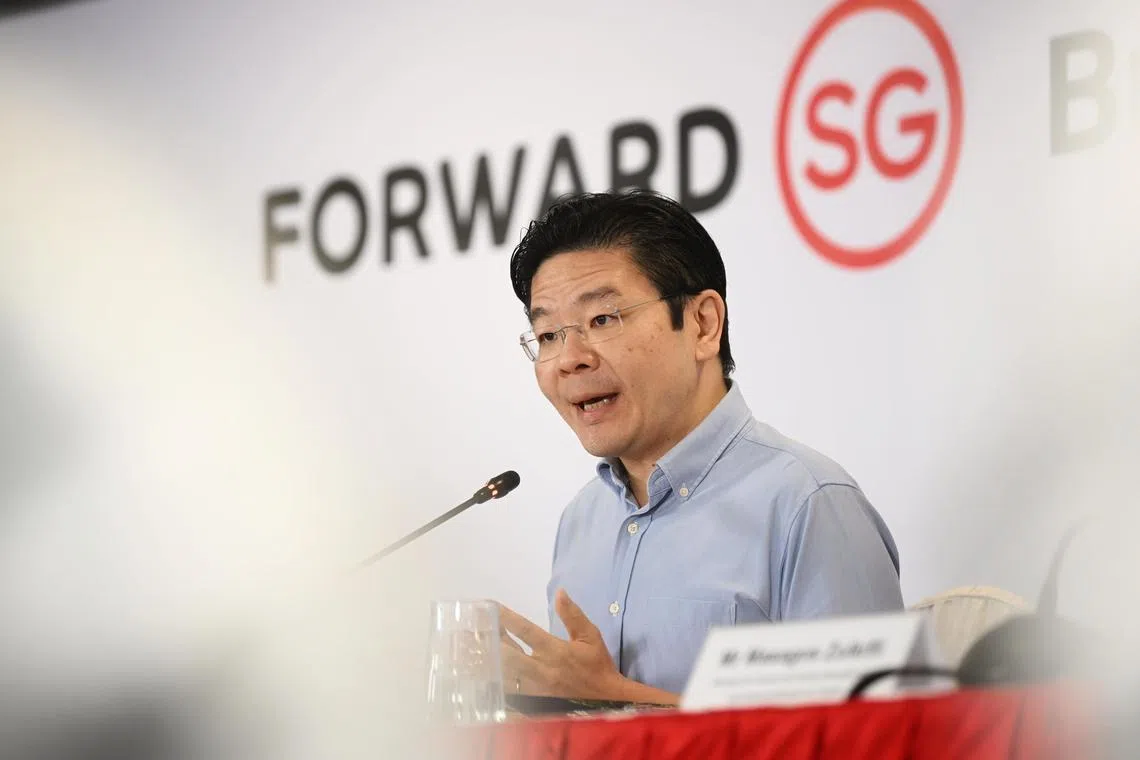 DPM Lawrence Wong unveiled the 180-page Forward Singapore report on Oct 27. 