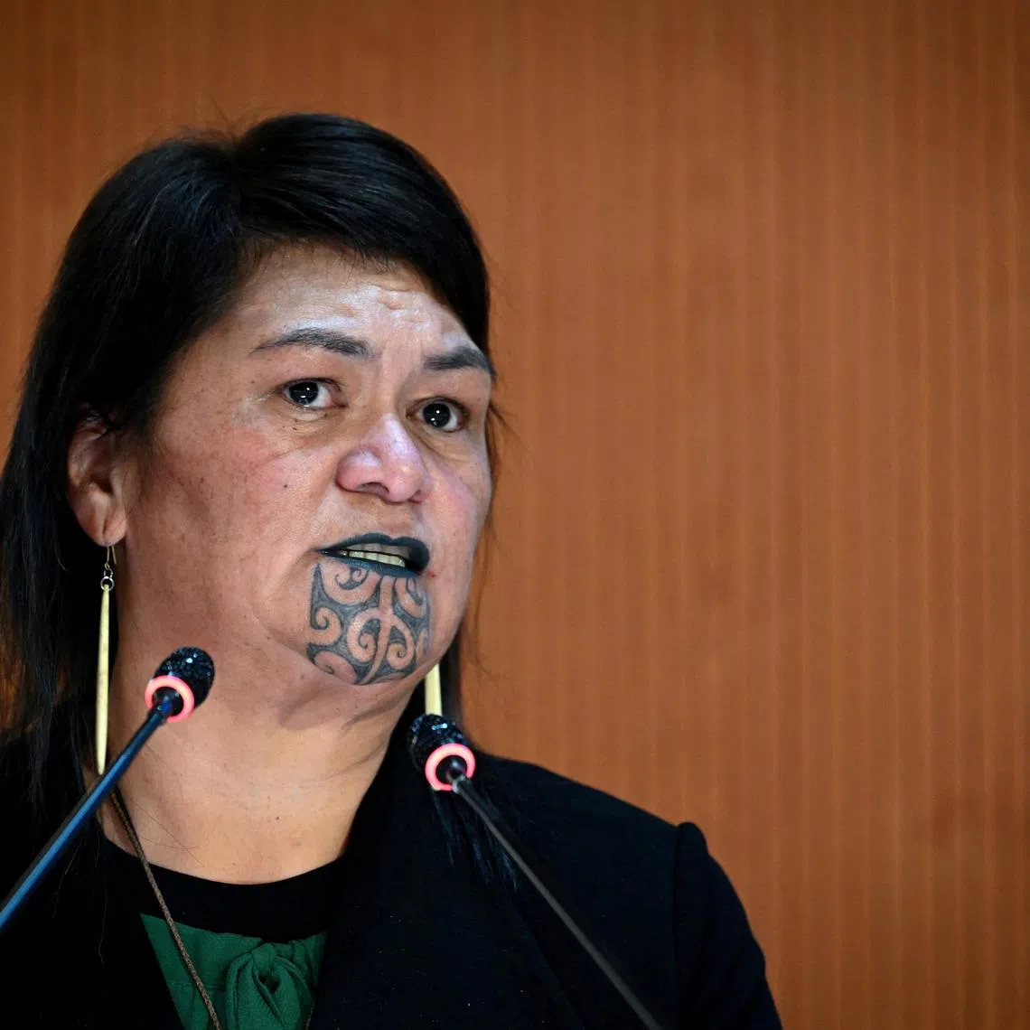 FILE PHOTO: New Zealand Foreign Minister Nanaia Mahuta speaks during a session of the UN Human Rights Council, which voted to hold an urgent debate about Russia's deadly invasion of Ukraine at Kyiv's request, amid widespread international condemnation of Moscow's attack, in Geneva, Switzerland February 28, 2022. Fabrice Coffrini/Pool via REUTERS/File Photo