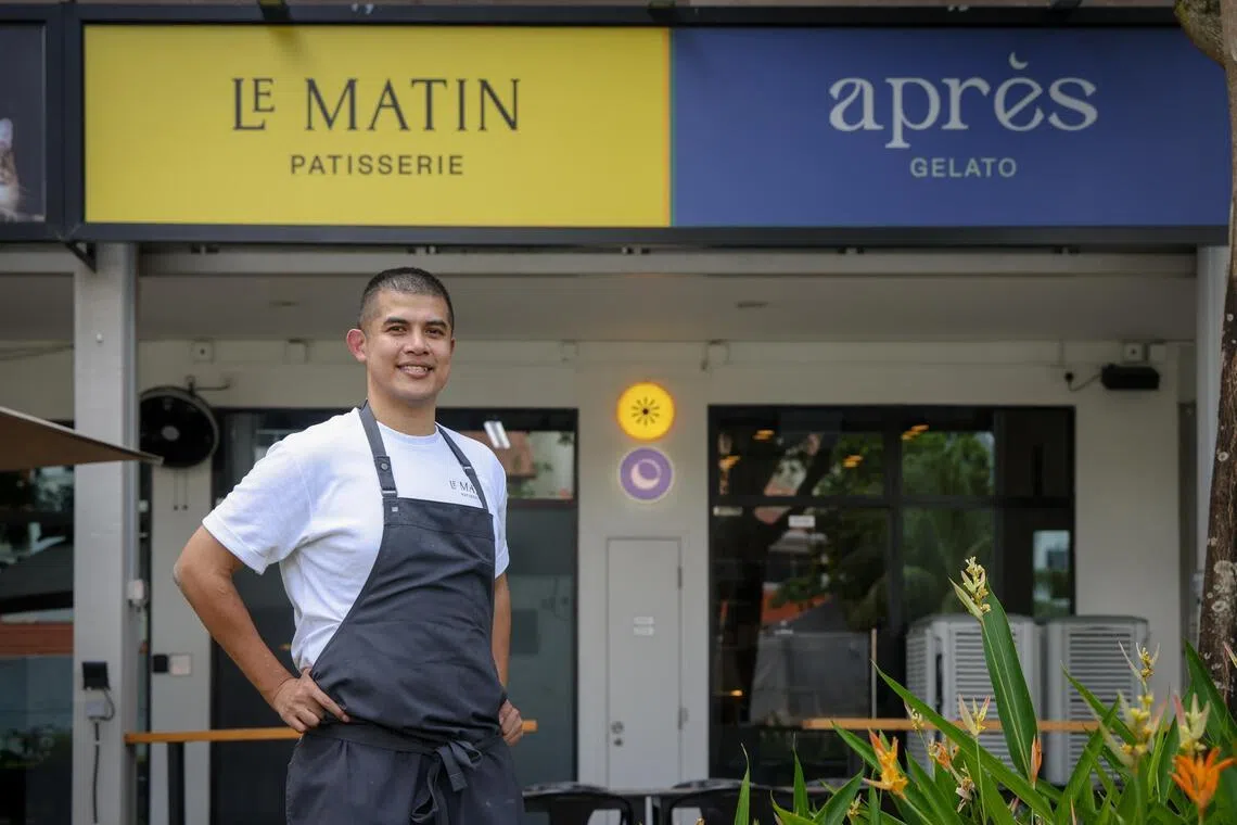 ST20260323_202645600366/hymatin/Hsueh/Jason Quah

Pastry chef Mohamed al-Matin, who is opening a store after taking a break from the industry pictured March 23, 2026. ST PHOTO: JASON QUAH