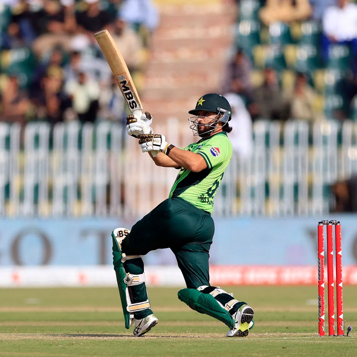 Cricket - Second One Day International - Pakistan v England - Rawalpindi Cricket Stadium, Rawalpindi, Pakistan - October 20, 2026 Pakistan's Salman Agha in action REUTERS/Akhtar Soomro