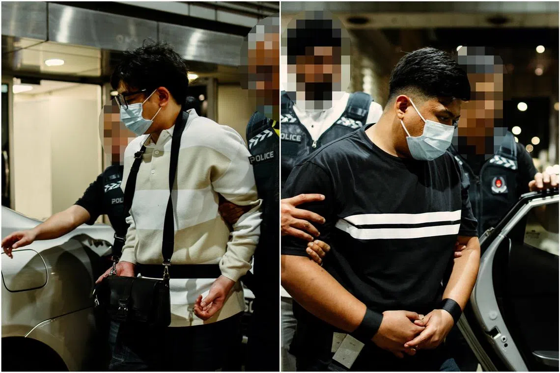 Goh Boon Tong (left) and Muhammad Tauffiq Ahmad Fauzi, both Malaysians, were caught in their home country.