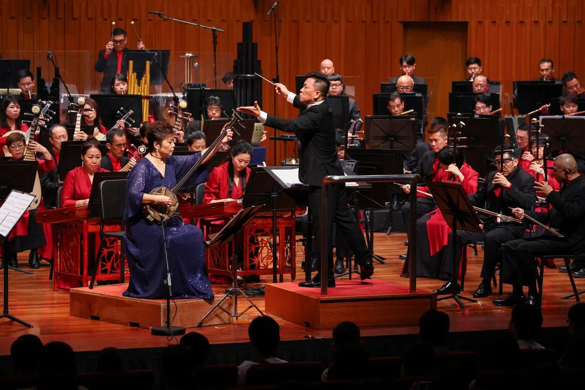 Principal conductor Quek Ling Kiong led the Singapore Chinese Orchestra in a triumphant gala opening for the new season. 