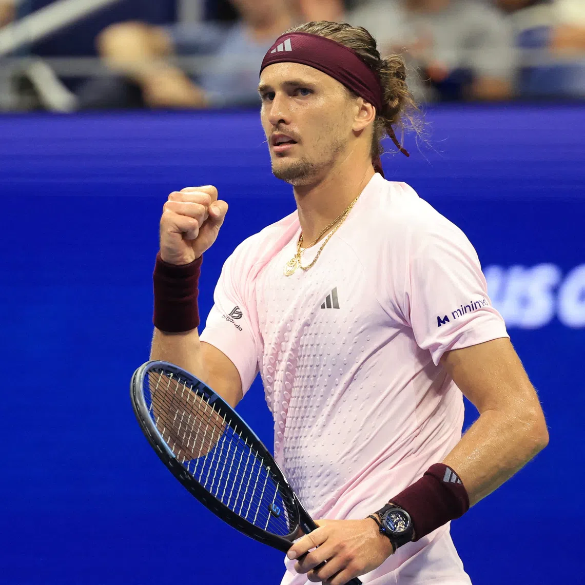 Tennis - U.S. Open - Flushing Meadows, New York, United States - September 4, 2026 Germany's Alexander Zverev reacts during his second round match against France's Quentin Halys REUTERS/Brendan Mcdermid