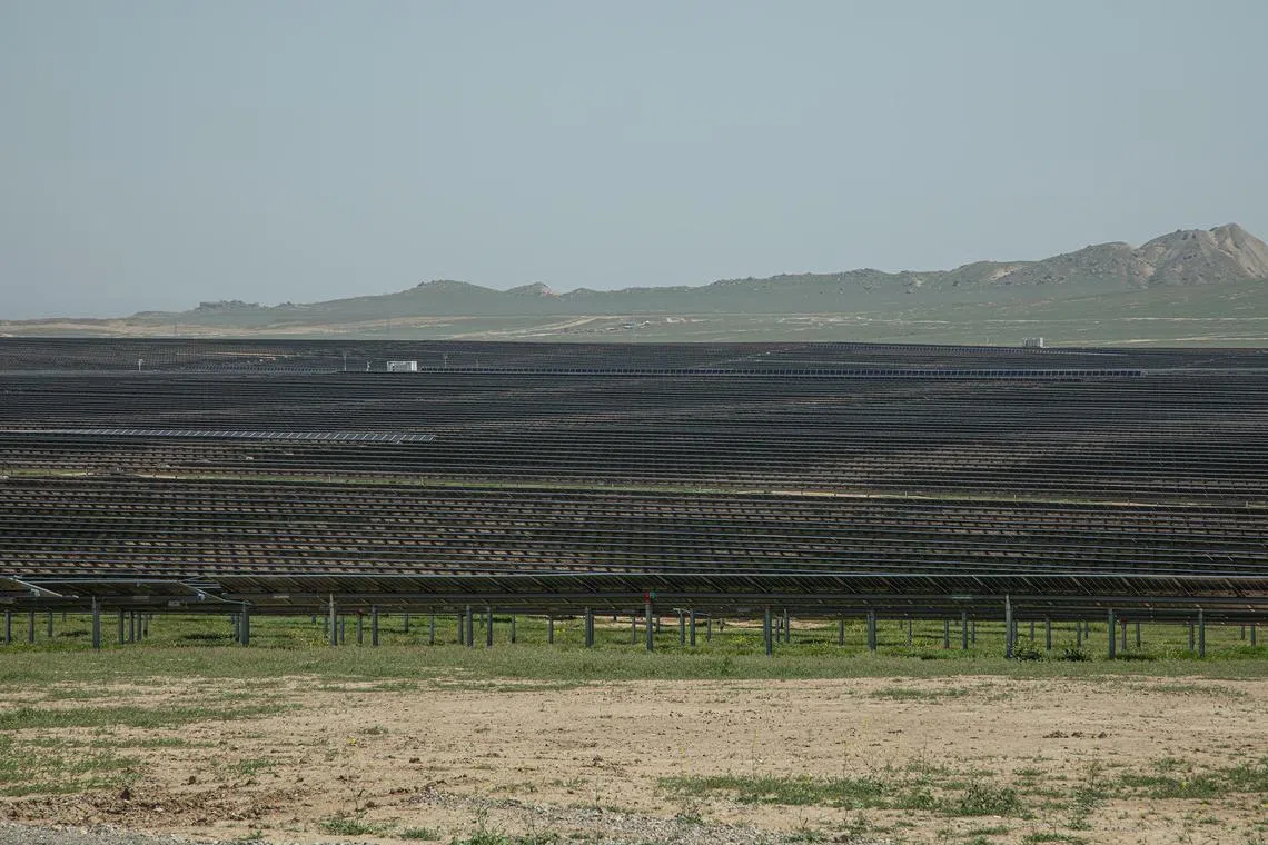 ctnbaku16 - A 230 MW solar photovoltaics plant in the hills of Garadagh, an hour's drive off Baku.  This is the country's largest plant to date, spread over 550 hectares.

Credit: Gilavar Photo Club