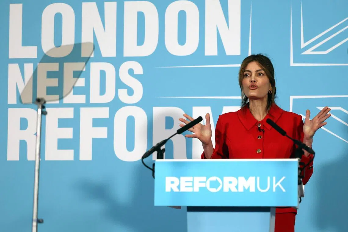 Ms Laila Cunningham will be the face of Reform UK’s campaign for a set of London-wide local council elections in May.