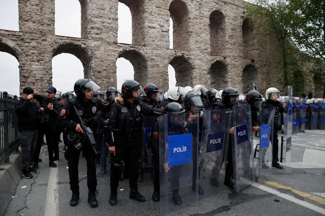 Turkish police detain 217 May Day protesters in Istanbul, minister says ...
