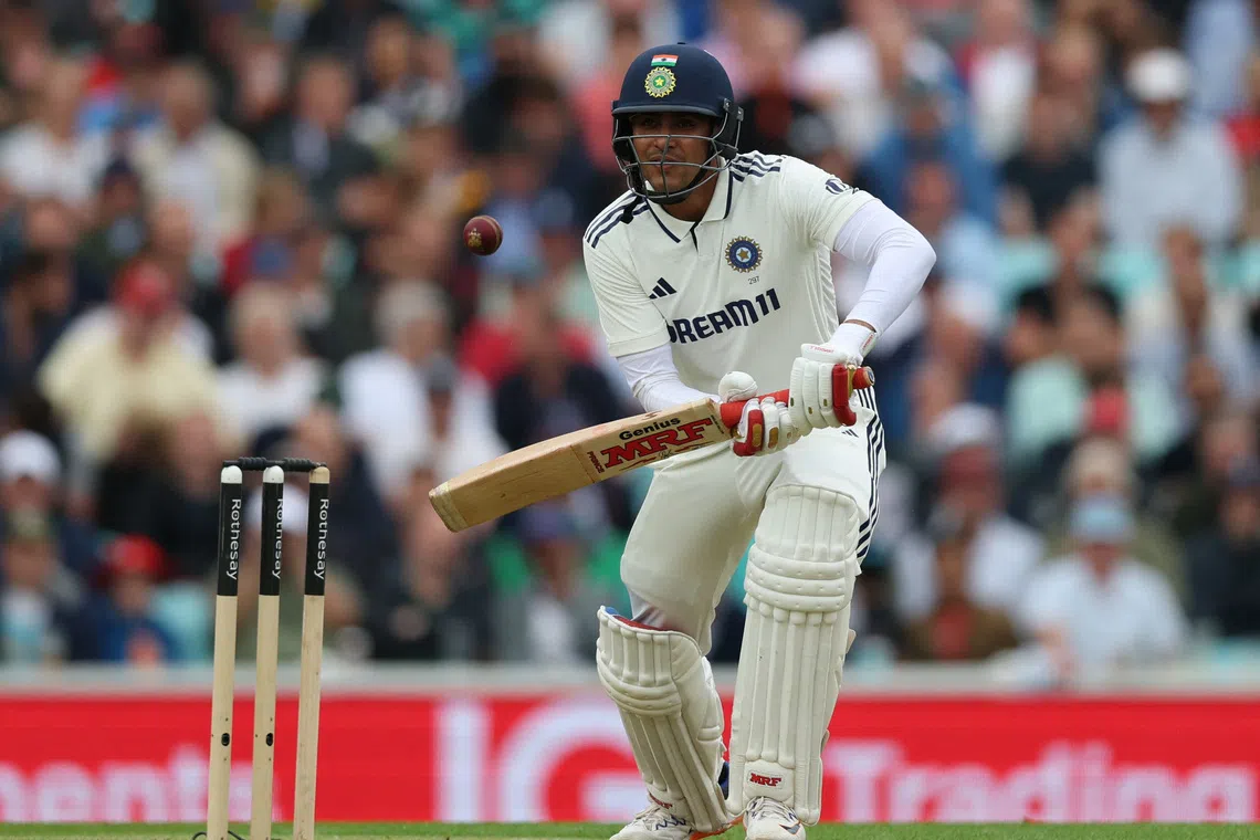 Cricket - International Test Match Series - Fifth Test - England v India - Kia Oval, London, Britain - July 31, 2025 India's Shubman Gill in action. Action Images via Reuters/Paul Childs