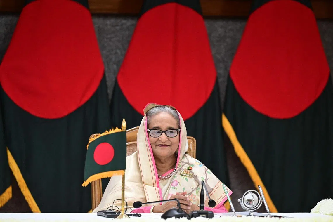 Ms Hasina's former household now travels by helicopter after amassing a staggering US$34 million (S$45.62 million) fortune.