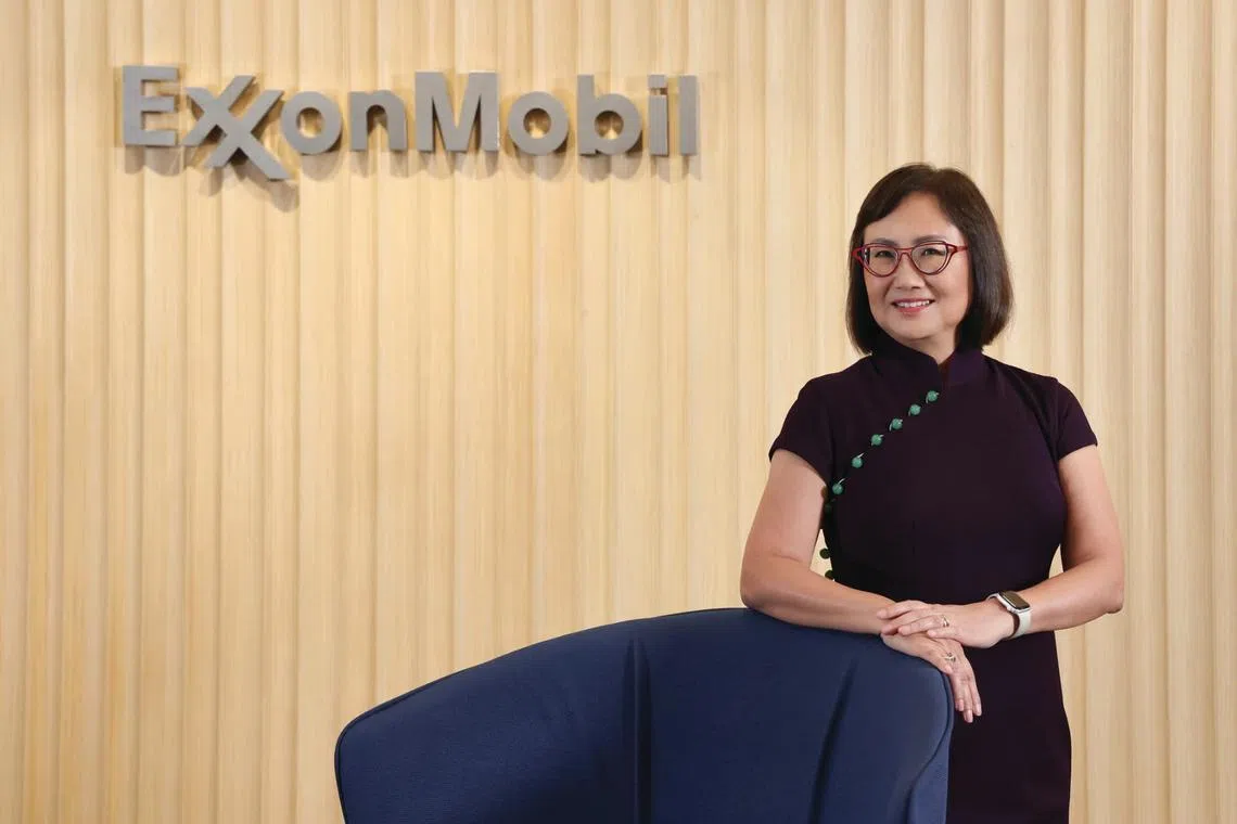 ‘Do we wish the world could move quicker in lowering carbon emissions? Absolutely. But we need to find breakthroughs in science and engineering to do so. These aren’t easy, and we need the best minds working on future solutions,’ says Geraldine Chin, chairman and managing director of ExxonMobil Asia Pacific. 
