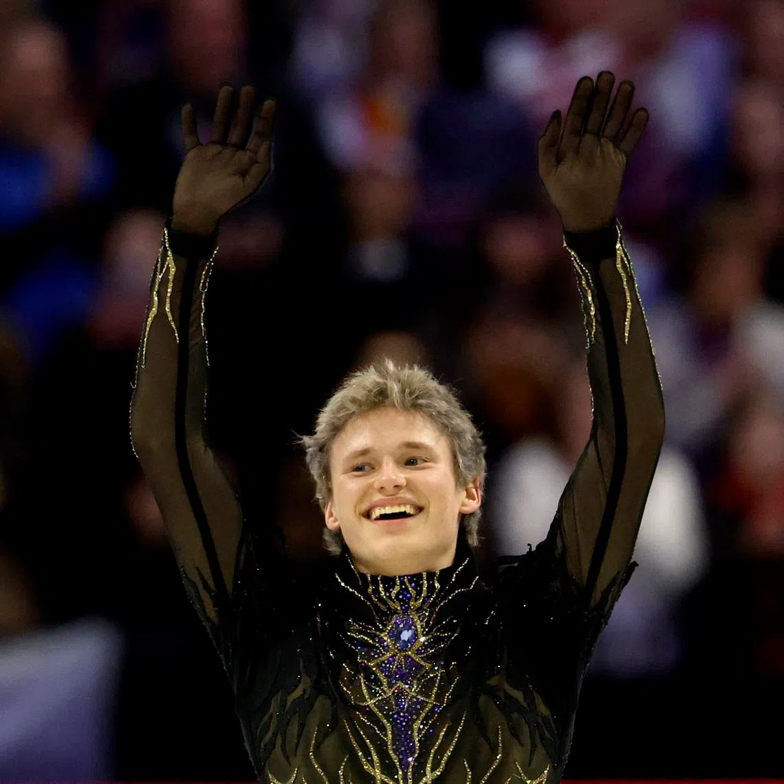 Figure Skating - ISU Figure Skating World Championships - O2 arena, Prague, Czech Republic - March 28, 2026 Ilia Malinin of the U.S. performs during the Men's Free Skating REUTERS/David W Cerny