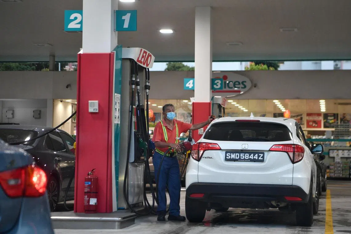 SPC petrol station in Tampines, 4 July 2022. 