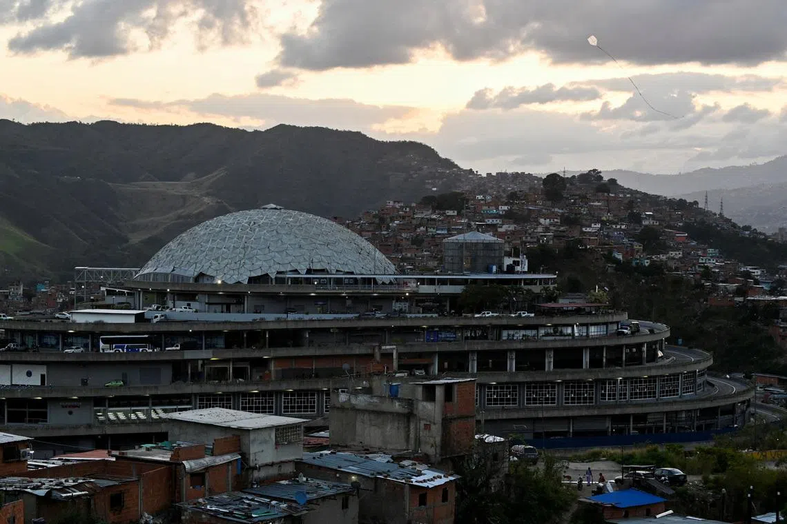 The El Helicoide detention center, after Venezuela's interim president, Delcy Rodriguez, announced a proposed \"amnesty law' for hundreds of prisoners, in Caracas, Venezuela, January 31, 2026. REUTERS/Maxwell Briceno