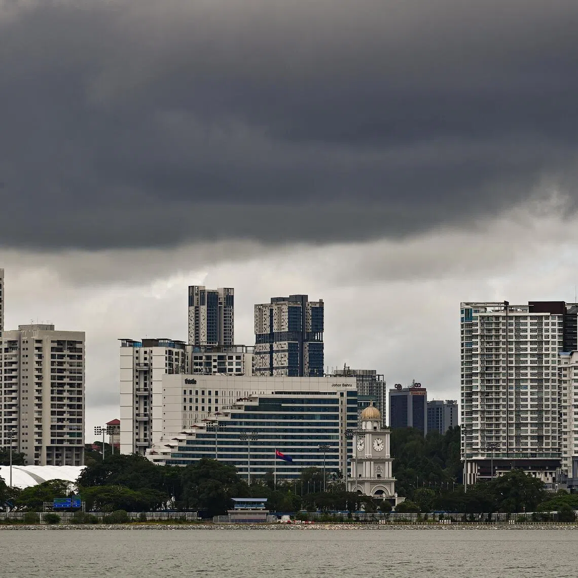 Generic photograph of residential units in Johor Bahru, Malaysia as viewed from Sungei Buloh Wetland Reserve on Jan 04, 2022.
(ST PHOTO: LIM YAOHUI)