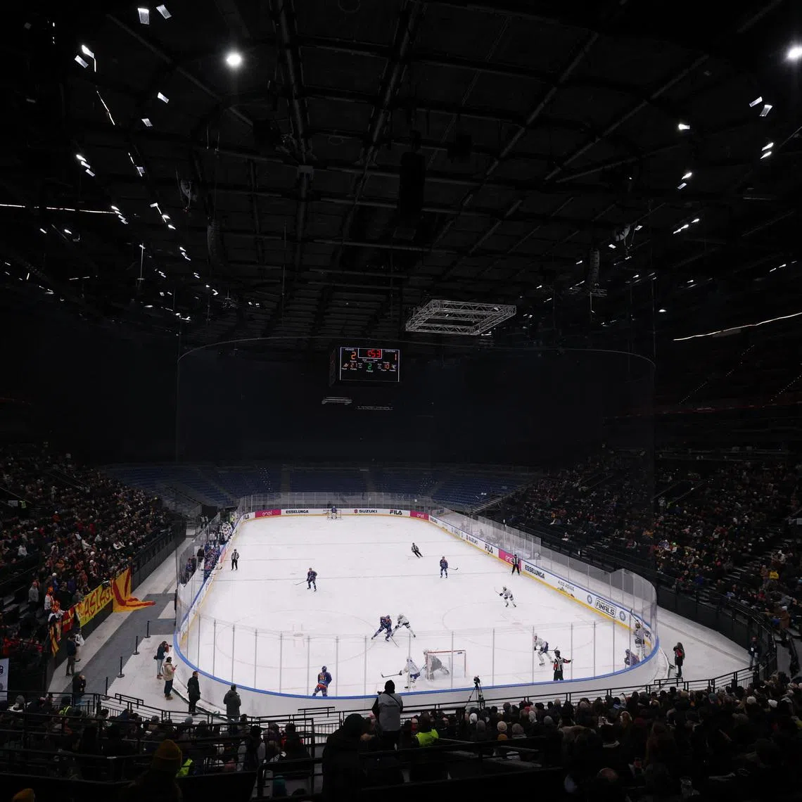 2026 Milano-Cortina Winter Olympics - Test Event - Serie A - Final Four Italian Championships - Semi Final - HC Migross Asiago v SG Cortina Hafro - Milano Santagiulia Ice Hockey Arena, Milan, Italy - January 10, 2026  General view during the match REUTERS/Claudia Greco