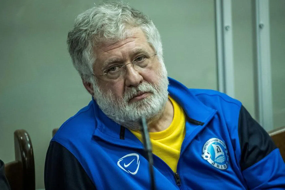 FILE PHOTO: Ukrainian business tycoon and one of Ukraine's most prominent billionaires Ihor Kolomoisky appears at a court session about a preventive measure against him, amid Russia's attack on Ukraine, in Kyiv September 2, 2023. REUTERS/Vladyslav Musiienko/File Photo