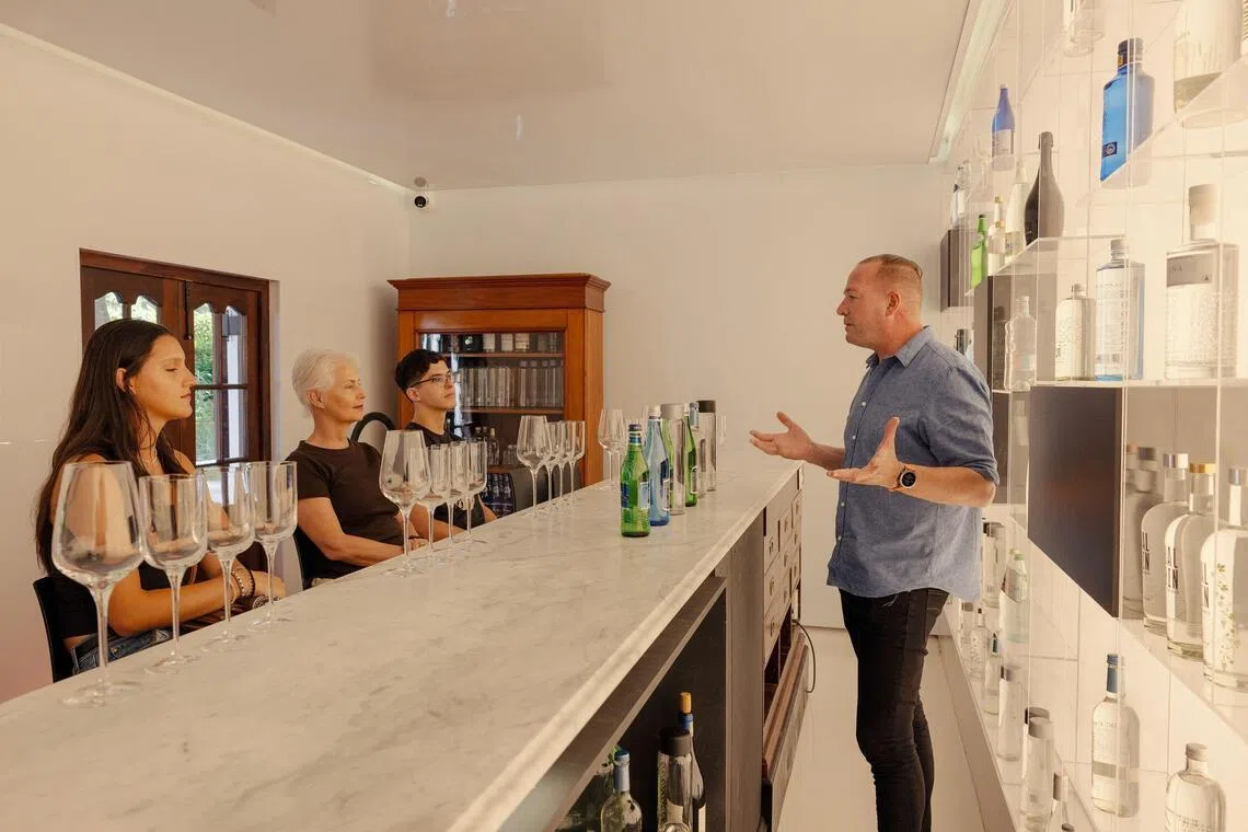 Water sommelier Nico Pieterse (right) developed an interest in water during the Covid-19 pandemic.