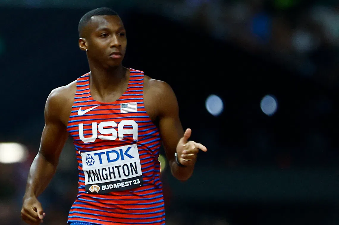 The ban prevented Erriyon Knighton from competing at the World Athletics Championships which got underway in Tokyo on Sept 13.