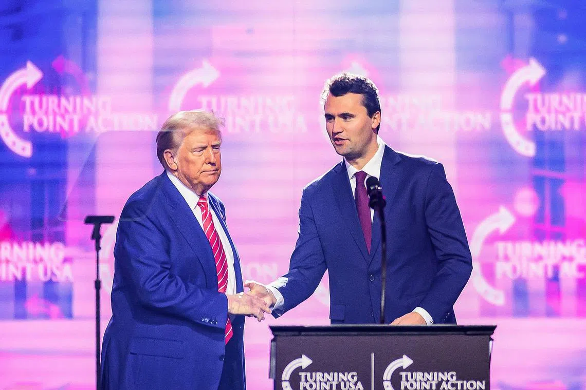 Right-wing activist Charlie Kirk rallied  young voters to embrace conservative causes, aiding US President Donald Trump’s political rise.