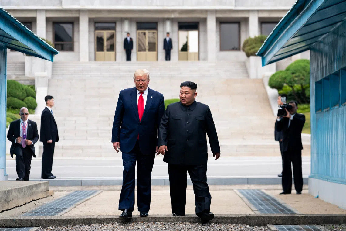 US President Donald Trump last met North Korean leader Kim Jong Un in 2019.