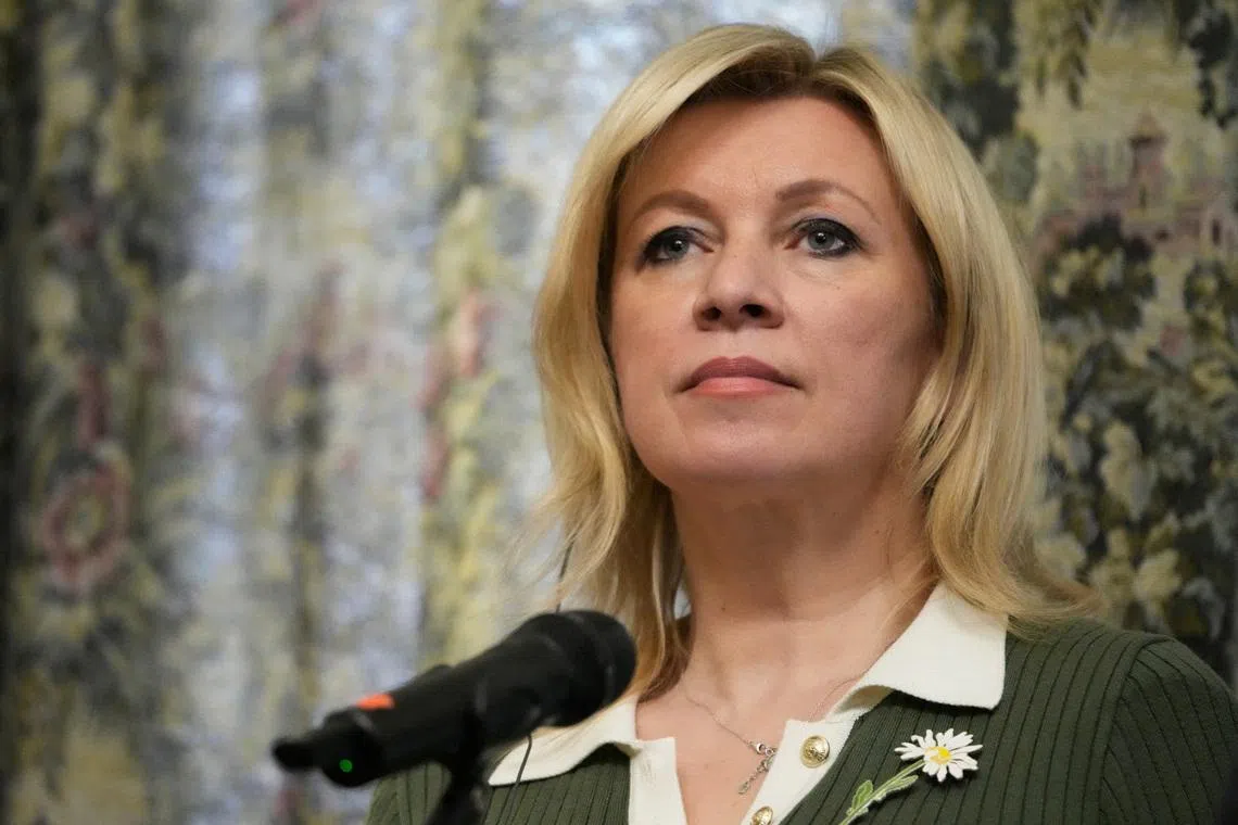 Russia's Foreign Ministry Spokeswoman Maria Zakharova in Moscow, Russia April 3, 2026. Pavel Bednyakov/Pool via REUTERS/File Photo