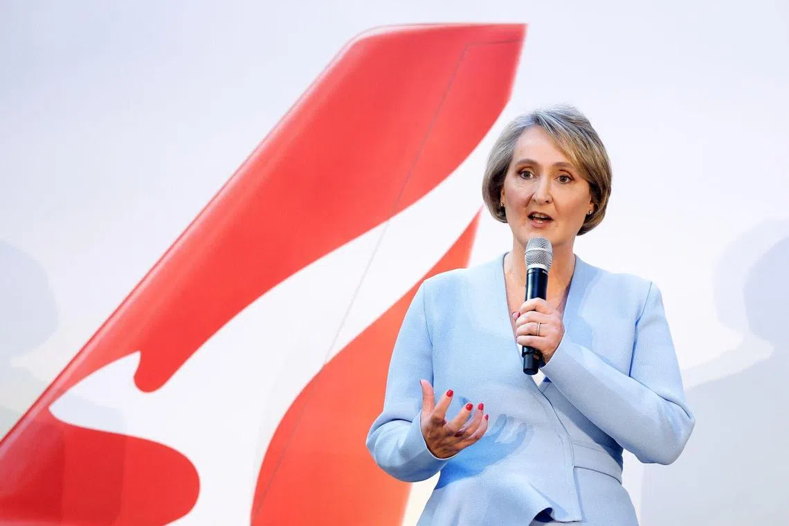 The cut reduced Qantas CEO Vanessa Hudson’s short-term bonus by A$250,000 for the year. However, her total pay rose to A$6.3 million from A$4.4 million a year ago.